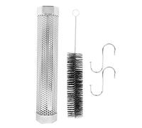 Tubo ahumado para barbacoa de acero inoxidable de 12 pulgadas, tubo ahumado para barbacoa Hexagonal con gancho para cepillo para asar al aire libre, carne, queso y verduras