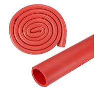 Tubo Aislante de Espuma Colorida, Cubierta de Tubo Impermeable Flexible, Ignífugo y Térmico, Tubos de Espuma para Soporte Guitarra, Máquinas de Ejercicio(Rojo,13mmX15mmX2m)