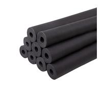 Tubo aislante de tubería de espuma de 1/4 "3/8" 1/2 "5/8" 3/4 "7/8" 1 "1-1/8"-cubierta de tubería exterior de 6 pies, 1 Uds.(ID 1/2"xT 1/2")