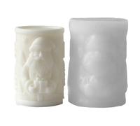 Tubo aliviado de fundición de de silicona orientado a vacaciones, protección para velas de cera de terapia de esencia artesanal, fundición de de silicona aliviada