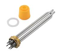 Tubo calefactor con cabeza de cobre de acero inoxidable de 1,5 pulgadas, calentador eléctrico de 220V y 9kW, elemento de caldera de agua, 1 Uds.