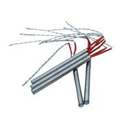 Tubo calefactor de cartucho de acero inoxidable de un solo extremo 6x100mm 6x110mm 6x120mm 110V/220V/380V elemento calefactor de cartucho(6x100mm 380V180W)