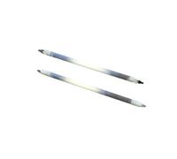 Tubo calefactor de cuarzo de 2 piezas, 110 V, 500 W, longitud de 26,2 cm, compatible con horno microondas o de convección.