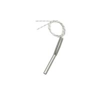 Tubo calefactor de un solo extremo, 2 unidades, 220 V/110 V/380 V, elemento cartucho eléctrico for soldadura moldes, 8 x 60 mm, 120 W/150 W/200 W(380v,201SUS 120W 8x60mm)