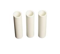 Tubo cerámico hueco, Tubo de óxido de aluminio de 4 Uds ID de 0,25-20mm, tubo de alúmina resistente a altas temperaturas con protección termopar