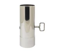 Tubo chimenea con tiro para tubos de salida de humos cocina estufa de leña tubo estufa pellet regulador de tiro válvula de mariposa compuerta regulación aire caldera de leña (H110mm OD60mm ID57mm)