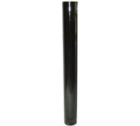 TUBO CHIMENEAS O ESTUFAS DE LEÑA GRIS GALVANIZADO Y NEGRO VITRIFICADO DE 1 METRO DE LARGO, IDEAL ESTUFAS DE CAMPO CORTIJOS MASIAS RURALES, TUBO ESTUFA DESDE 100MM HASTA 500MM (250, NEGRO)