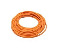 Tubo Circular de Caucho de Alta resiliencia, de látex Natural, Suave, Rojo, Verde y Negro, Longitud de 1/3 Metro, 1 Unidad.(Orange,3.0M*1.7MM*4.5MM)
