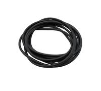 Tubo Circular de Caucho de Alta resiliencia, de látex Natural, Suave, Rojo, Verde y Negro, Longitud de 1/3 Metro, 1 Unidad.(Black,3.0M*2MM*4MM)