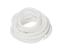 Tubo clasificador de Cables, Funda Protectora de Cable en Espiral de diámetro Interior de 8 mm a 50 mm, Utilizada for cableado de computadoras del hogar o la Oficina, 5 Metros.(White,30mm)