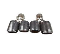 Tubo Cola Coche 1 Par Puntas Escape En Forma Y De 63 Mm Entrada Acero Inoxidable 304 Para Boquillas Silenciador Tuning Automóviles(IN 63 OUT 89 MM)
