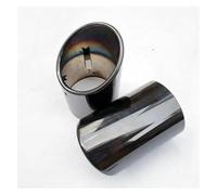 Tubo Cola Coche Para Q7 4l 2006 2007 2008 2009 2010 2011 2013 Acero Inoxidable Car Styling 2 Piezas Tubo De Escape Silenciador Plateado(Negro)