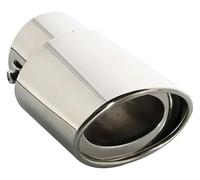 Tubo Cola Coche Para SKODA Para Octavia 2000-2004 Tubo Escape Recto Universal Silenciador Punta Redonda Acero Inoxidable(Straight)