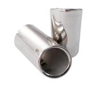 Tubo Cola Coche Para VW Para Polo Para G&olf 6 Para MK6 1,4 T Para G&olf 7 MK7 Para B&ORA Cubiertas Tubo Silenciador Punta Escape Coche 2 Unids/set Tubos Extremo(1)