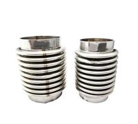 Tubo Cola Coche Tubo Escape Flexible Para Automóvil 51 Mm/57 Mm/63 Mm/76 Mm/89 Mm/45 Mm Conector Flexible Para Tubos Escape Fuelle Universal(Inlet 57mm)