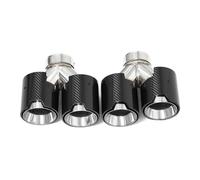 Tubo Cola Silenciador Trasero 1 Par Tubos Escape Fibra Carbono Con Parachoques Trasero Silenciador Cuádruple Para Serie 5 Para 535i Para 535D Para F10 Para F11(Carbon Fiber C)