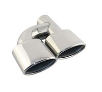 Tubo Cola Silenciador Trasero 1 Pieza Interfaz Para Coche 63 Mm Doble Salida Silenciador Tubo Escape Automático Acero Inoxidable Para W211 Para W204 Para C63(Right)