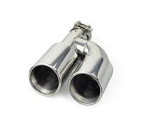 Tubo Cola Silenciador Trasero Accesorios Para Coche Tubo De Escape Acero Inoxidable Tipo H Con Doble Salida Y Engarce.(Left in60-out76)