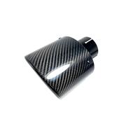 Tubo Cola Silenciador Trasero Puntas De Escape De Carbono Negro Brillante Para Silenciador Universal De Carbono. Embellecedores De Tubo De Escape.(ID 57mm-OD 130mm)