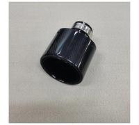 Tubo Cola Silenciador Trasero Puntas Escape Universales Inclinadas Carbono Negro Coche Silenciador Punta Escape Tubos Escape Carbono Embellecedores Tubo De Escape(73MM IN 150MM OUT)