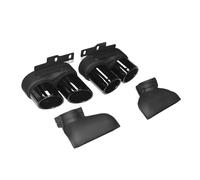 Tubo Cola Silenciador Trasero Silenciador Escape Acero Inoxidable Para Coche Boquilla Para A6 Para A7 Para C8 Para S6 Para S7 2019 2020 2021 2022 2023 2024(To cut Black)