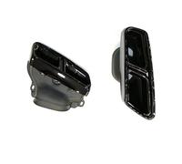 Tubo Cola Silenciador Trasero Silenciador Rectangular Chapado Negro Coche Tubo Escape Para Benz Para Clase S Para W222 2014 2015 2016 2017 2018 2019 2020 2021 Y 2022)(17-20 Black D)