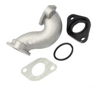 Tubo colector de admisión para motores de 50 cc-160 cc, adaptador de admisión de carburador de aluminio con juego de juntas, compatible con motocicletas de 110 cc-160 cc