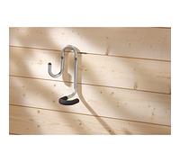 Tubo con Gancho Doble Universal - Firme y Resistente - Con 2 Ganchos y Dos Alturas - Ahorra Espacio en tu Garaje o Trastero - Para Bicicletas - Gancho de Anclaje para Pared - Dicoal