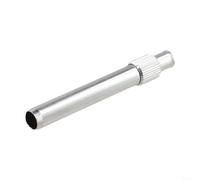 Tubo conector de caña de pescar de metal de alta resistencia para fijar ejes huecos de carbono o fibra de vidrio rotos Reparación de poste de bricolaje Parte plateada (9.0#)