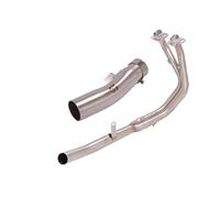 Tubo Conexión Central Escape Sile Para COLOVE 500X ZF500GY Para MACBOR Para MONTANA XR5 Tubo De Enlace Escape Motocicleta Central Delantero Conexión Silenciador 51 Mm