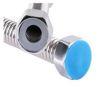 Tubo corrugado a prueba de explosiones de alta presión de acero inoxidable con cabezal hembra de 1 m a 8 m de 3/4 pulgadas, entrada y salida de tubería rígida for agua fría y caliente(7m)