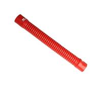 Tubo corrugado de alambre de acero de silicona rojo resistente a altas temperaturas y presiones, conducto de aire, tubería de intercooler de admisión de aire, tubería de agua(Red,400MM_ID 38MM)