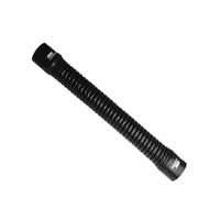 Tubo corrugado de alambre de acero de silicona rojo resistente a altas temperaturas y presiones, conducto de aire, tubería de intercooler de admisión de aire, tubería de agua(Black,800MM_ID 25MM)