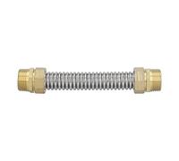 Tubo corrugado de rosca macho G1 Manguera de conexión de aire acondicionado de acero inoxidable para calentador de agua Fuelle corrugado flexible de 20 cm con buena elasticidad