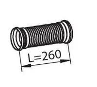 Tubo corrugado del escape Aluminio Euro 5 54209 DINEX para MERCEDES-BENZ