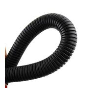 Tubo corrugado para cables, Arnés de cable auto acanalado nylon del tubo PA que envuelve longitudes múltiples negro 7.5-28.5m m OD(10meter OD28.5mm)