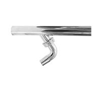 Tubo cromado para desagüe de lavadora 32 x 300 mm