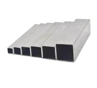 Tubo cuadrado de acero inoxidable 1/2 Uds. Tubo cuadrado de acero inoxidable 304 6x6mm-30x30mm soporte tubo Rectangular longitud Industrial 500mm(25x25x3mm 1pcs)