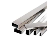 Tubo cuadrado de acero inoxidable Grueso de pared grande pequeño del tubo rectangular cuadrado acero inoxidable 0.5/1/1.5m m(Length 250mm,19x19x1.5mm 1pc)