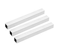 Tubo cuadrado de aluminio 6063, grosor de la pared, 30 x 30 x 1 mm, longitud de 300 mm, tubo recto sin soldadura, 3 piezas.