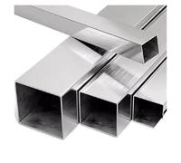 Tubo cuadrado de aluminio Tubo cuadrado de acero inoxidable, varilla hueca Rectangular, pequeña, grande, 5x5-25x50mm de longitud, 100, 250, 500mm, 1 ud.(Length 100mm 1pc,15x50x1.5mm)