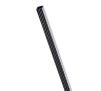 Tubo cuadrado de fibra de carbono completo, tubo 3K, proceso de moldeo de sarga brillante de 600mm, tubo ligero, 1 pieza(18X16X600mm)