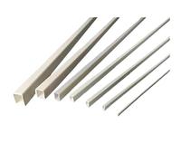 Tubo Cuadrado De Plástico ABS Blanco 5/10/20 Piezas, Hueco For Fabricación Modelos Arquitectura Y Manualidades DIY, Material Construcción Fácil Corte(250mm 10Pcs,8x6.5 mm)