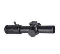 Tubo de 34 mm 1-10x28 FFP LPVO mira de largo alcance, con palanca de lanzamiento, lente de vidrio de alta densidad, torretas de perfil bajo, retícula iluminada MRAD
