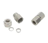 Tubo de 6-12mm OD a 1/8 "1/4" 3/8 "1/2" accesorios de tubo de doble virola de hilo femenino conector de tubo de acero inoxidable 304 SS(6mm 1/8")