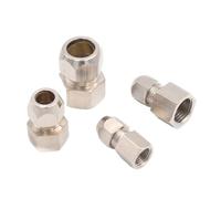 Tubo de aceite Ring Lock, casquillo de compresión, conector de compresión, 4-12 mm, rosca hembra, 1/8", 1/4", 3/8", 1/2" BSP(OD tube 10mm,1/4")