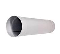 Tubo de acero galvanizado de 80 mm, longitud de 0,5 m, de metal galvanizado, rígido, conducto de ventilación, tubo sólido DPO02 (Ø-80 mm)