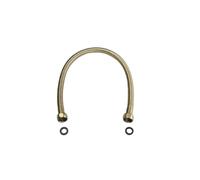 Tubo De Acero Inoxidable 304 Dorado, Tubo De Entrada De Agua For Inodoro De 50 Cm G1/2" X 1/2" Tubo De Entrada De Agua For Inodoro De Oro Rosa(Brushed gold)