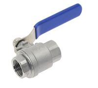 Tubo de acero inoxidable SS304/válvula de bola con rosca hembra de 1/4 "3/8" 3/4 "1" 1-1/4 "válvula de bola ON-OFF recta(1")