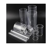 tubo de acrílico transparente, Tubo acrílico transparente de 10cm, 2 uds., tubo redondo resistente a altos impactos for acuario, manualidades y decoración del hogar(32mm)